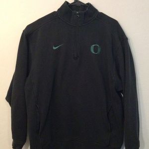 Nike Oregon Ducks black pullover 1/4 zip size L